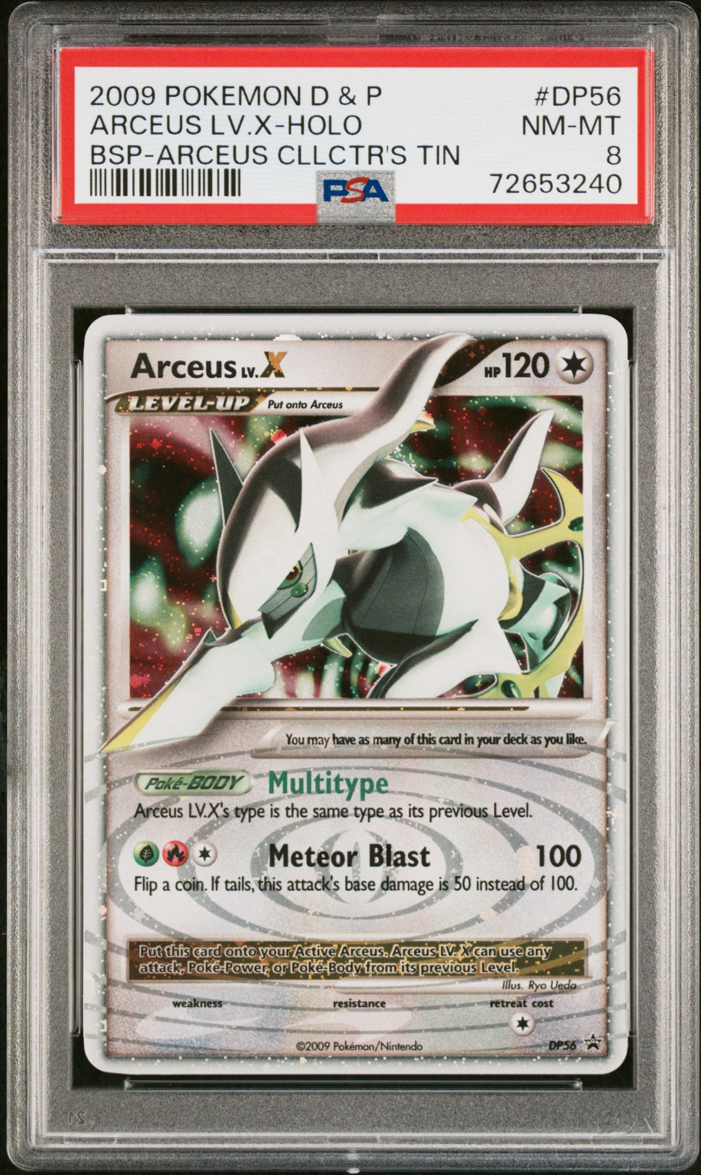 2009 Pokemon Diamond & Pearl Black Star Promo #DP56 Arceus Lv.X-Holo PSA 8